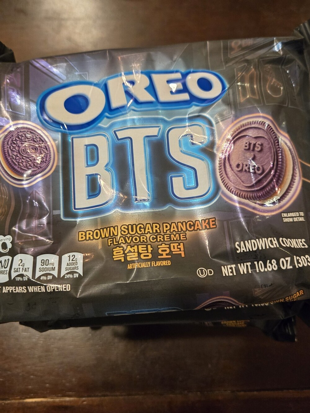 5 Packs BTS Brown Sugar Pancake Flavor Creme Sandwich Cookies